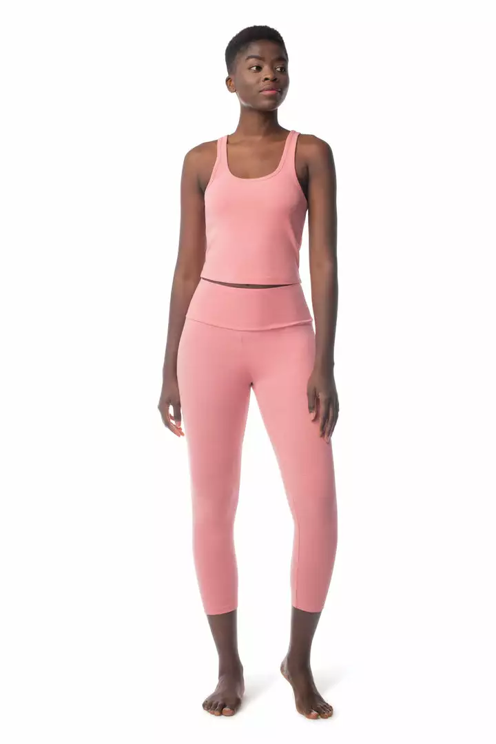 Synergy Organic Clothing Sale 7/8 Legging - Mauve 3 Synergy Organic Clothing Sale 7/8 Legging - Mauve