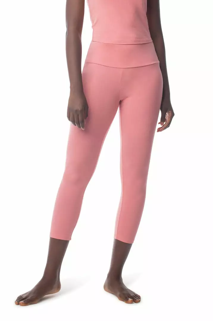 Synergy Organic Clothing Sale 7/8 Legging - Mauve 1 Synergy Organic Clothing Sale 7/8 Legging - Mauve