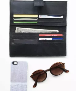 Purse & Clutch Accessories Leather Wallet - Ink Black 6 Purse & Clutch Accessories Leather Wallet - Ink Black