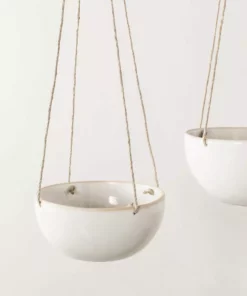 Convivial Minimal Stoneware Hanging Planter New Arrivals