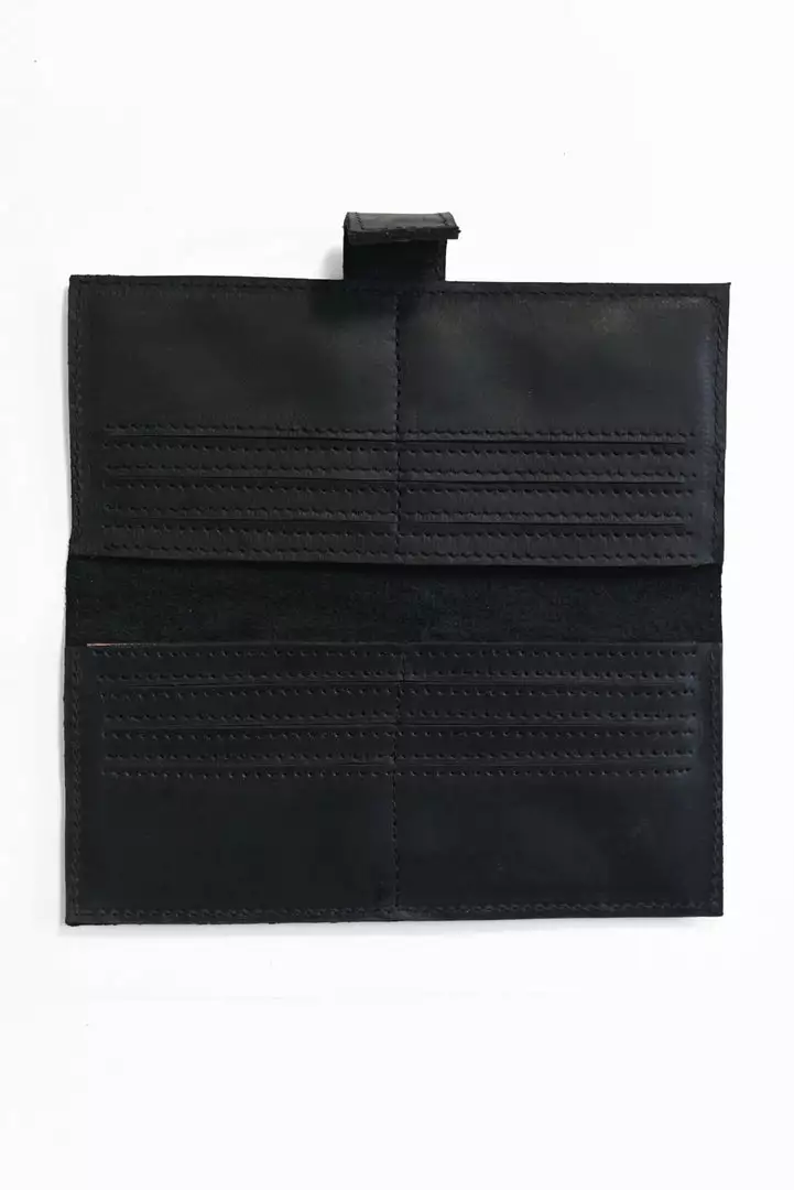 Purse & Clutch Accessories Leather Wallet - Ink Black 4 Purse & Clutch Accessories Leather Wallet - Ink Black