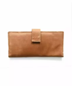 Purse & Clutch Leather Wallet - Caramel