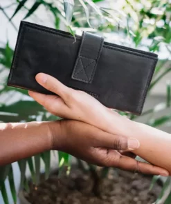 Purse & Clutch Accessories Leather Wallet - Ink Black