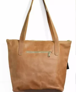 Purse & Clutch Zippered Leather Purse - Caramel Accessories 6 Purse & Clutch Zippered Leather Purse - Caramel Accessories