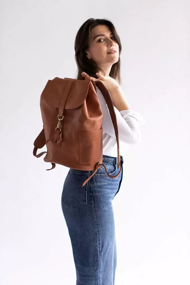 Abby Alley Adelaide Backpack - Chestnut 4 Abby Alley Adelaide Backpack - Chestnut