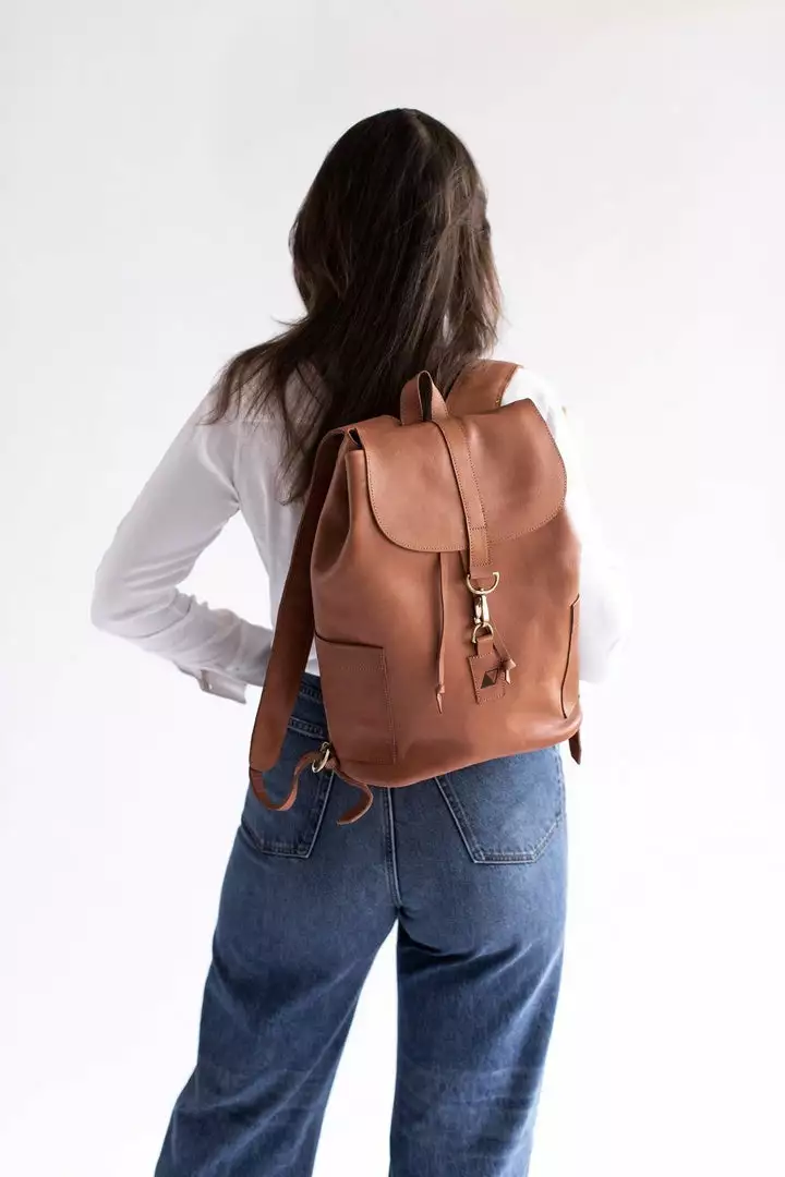 Abby Alley Adelaide Backpack - Chestnut 2 Abby Alley Adelaide Backpack - Chestnut