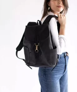 Abby Alley Handcrafted Adelaide Backpack - Black