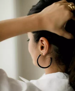 Abby Alley Best Sellers Large Amber Horn Hoops