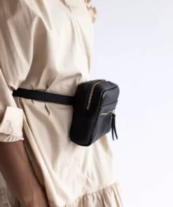 Abby Alley Handcrafted Brenda Belt Bag - Black