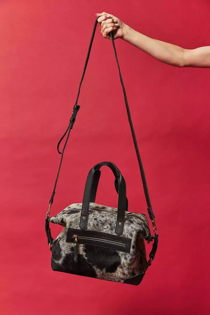 Abby Alley Ellen Handbag - Black Cow Hair Handcrafted 5 Abby Alley Ellen Handbag - Black Cow Hair Handcrafted