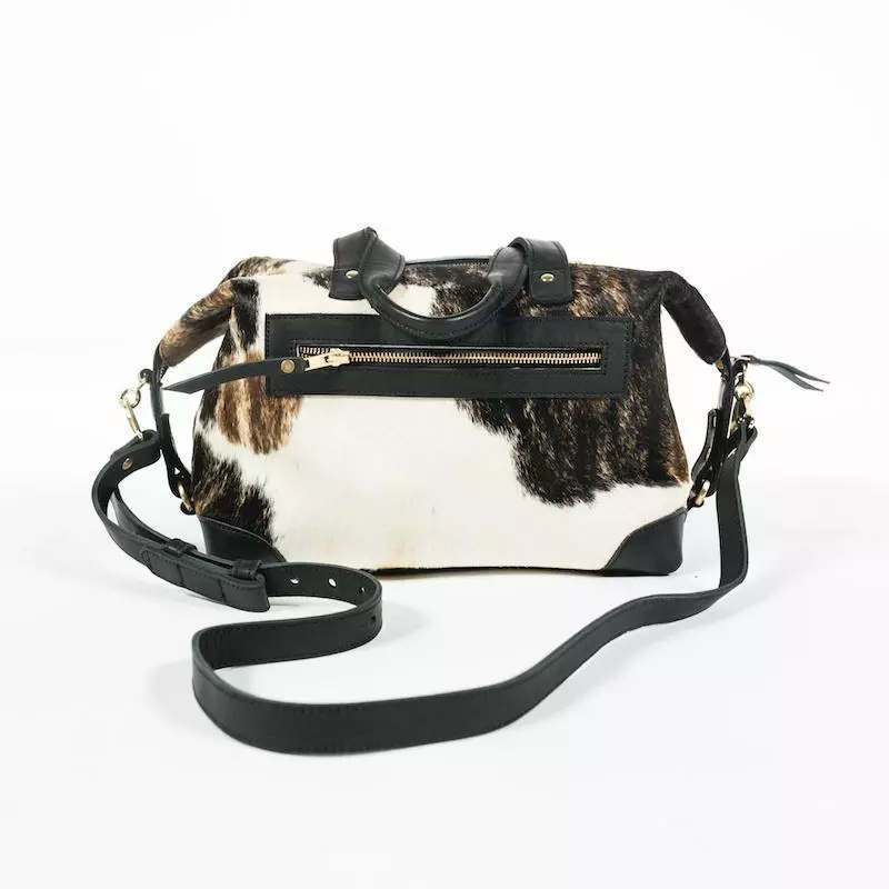 Abby Alley Ellen Handbag - Black Cow Hair Handcrafted 7 Abby Alley Ellen Handbag - Black Cow Hair Handcrafted