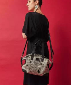 Abby Alley Ellen Handbag - Black Cow Hair Handcrafted 12 Abby Alley Ellen Handbag - Black Cow Hair Handcrafted