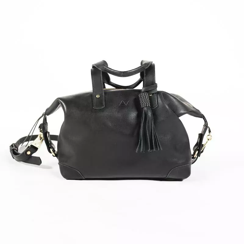 Abby Alley Handcrafted Ellen Handbag - Black 1 Abby Alley Handcrafted Ellen Handbag - Black