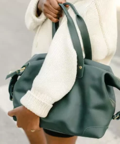 Abby Alley Handcrafted Ellen Handbag - Evergreen