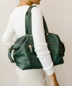 Abby Alley Handcrafted Ellen Handbag - Evergreen