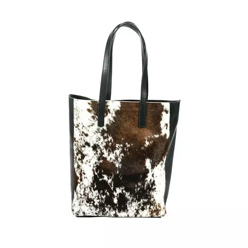 Abby Alley Joanie Tote - Black Cow Hair Handcrafted 3 Abby Alley Joanie Tote - Black Cow Hair Handcrafted