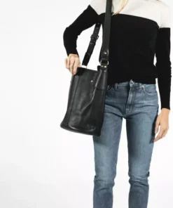 Abby Alley Handcrafted Keri Bucket Bag - Black