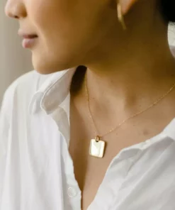 Abby Alley Jewelry Square Pendant Necklace