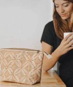 Carry Courage Best Sellers Adventurer Cork Cosmetics Bag - Cream