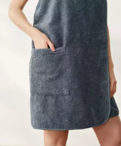 Coyuchi Home Goods Air Weight Bath Wrap - French Blue