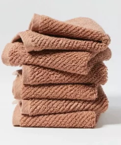 Coyuchi Air Weight Towels - Dusty Coral
