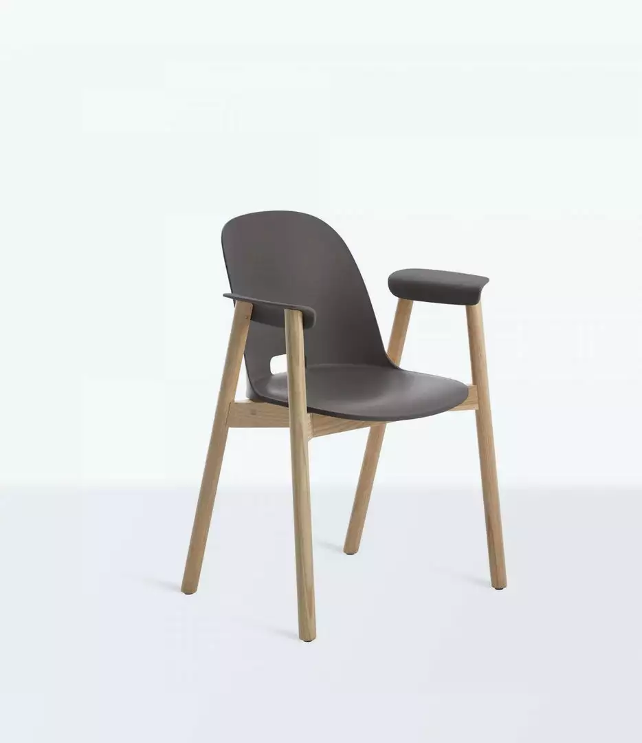 Emeco Alfi Recycled Armchair - Ash 1 Emeco Alfi Recycled Armchair - Ash