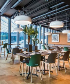 Emeco Alfi Recycled High Back Barstool - Ash 15 Emeco Alfi Recycled High Back Barstool - Ash