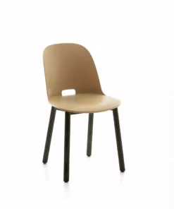 Emeco Alfi Recycled High Back Chair - Dark Ash