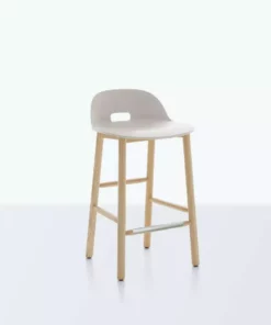 Emeco Alfi Recycled Low Back Counter Stool - Ash Furniture
