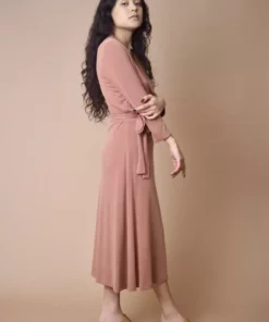 Altar Handcrafted Canyon Upcycled Modal Wrap Dress