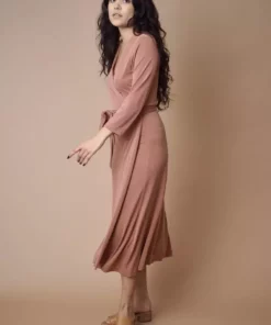 Altar Handcrafted Canyon Upcycled Modal Wrap Dress 6 Altar Handcrafted Canyon Upcycled Modal Wrap Dress