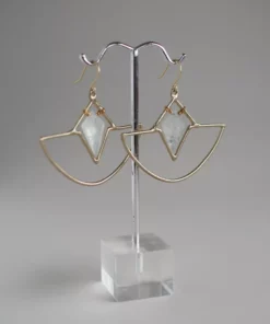 Iron Oxide Crystal Amulet Earrings Jewelry