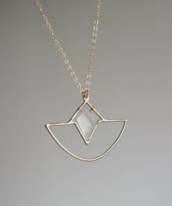 Iron Oxide Jewelry Crystal Amulet Necklace