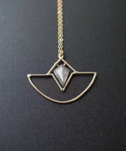 Iron Oxide Jewelry Crystal Amulet Necklace