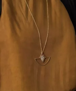 Iron Oxide Jewelry Crystal Amulet Necklace