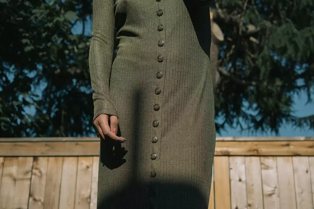 Altar Clothing Ila Upcycled Dress - Gilded Olive 5 Altar Clothing Ila Upcycled Dress - Gilded Olive