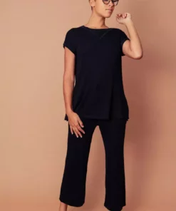 Altar Best Sellers Ronnie Tencel Lounge Bottoms - Black