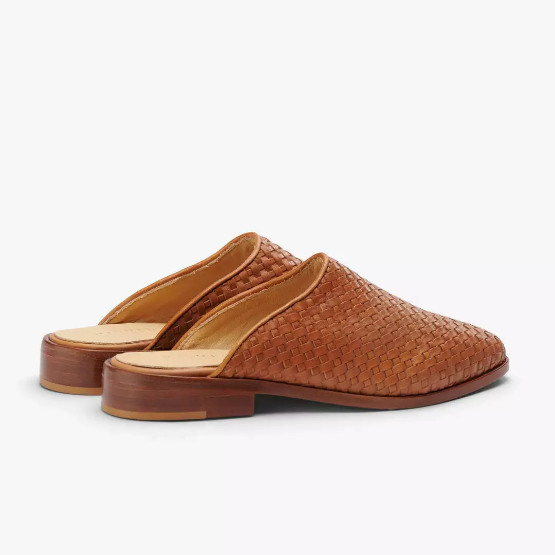 Nisolo Ama Woven Mule - Brown 2 Nisolo Ama Woven Mule - Brown