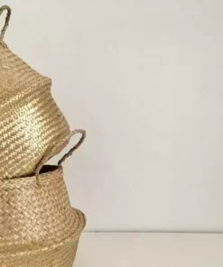 Amante Marketplace Kophinos Basket - Gold