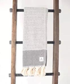 Amante Marketplace Best Sellers Magis Diamond Turkish Blanket - Black