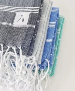 Amante Marketplace Teleios Turkish Towel - Blue Home Goods
