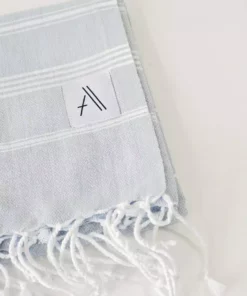 Amante Marketplace Home Goods Teleios Turkish Hand Towel - Gray