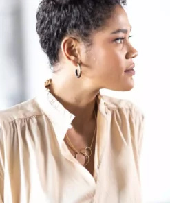 Abby Alley Jewelry Amber Hoops