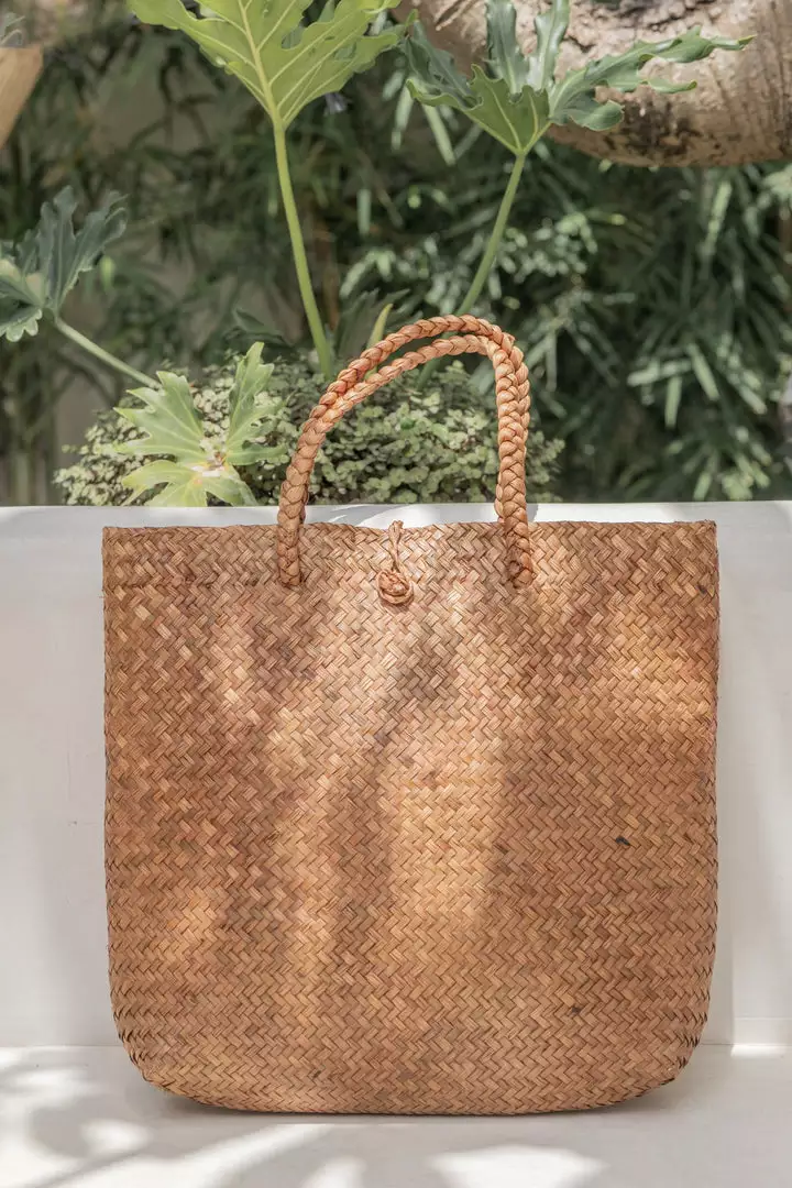 Village Thrive Amber Woven Seagrass Tote Bag Accessories 4 Village Thrive Amber Woven Seagrass Tote Bag Accessories