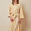 Anatolico Best Sellers Boho Mustard Unisex Turkish Robe