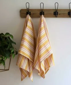 Anatolico Staff Favorites Boho Mustard Turkish Kitchen / Hand Towel