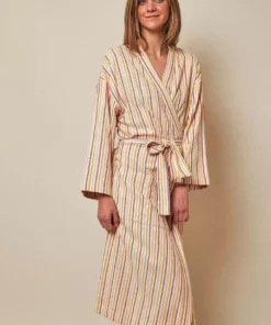 Anatolico Boho Stripes Unisex Turkish Robe Home Goods