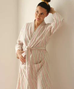 Anatolico Towels + Bath Mats Lily Unisex Turkish Robe