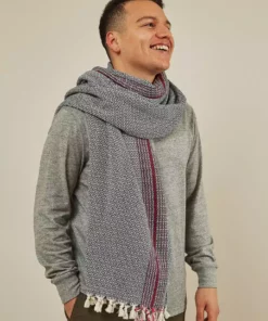 Anatolico Matia Turkish Blanket / Scarf - Gray