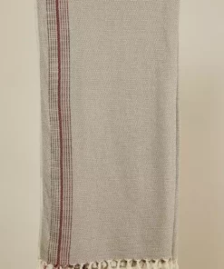 Anatolico Throw Blankets Matia Turkish Blanket / Scarf - Beige